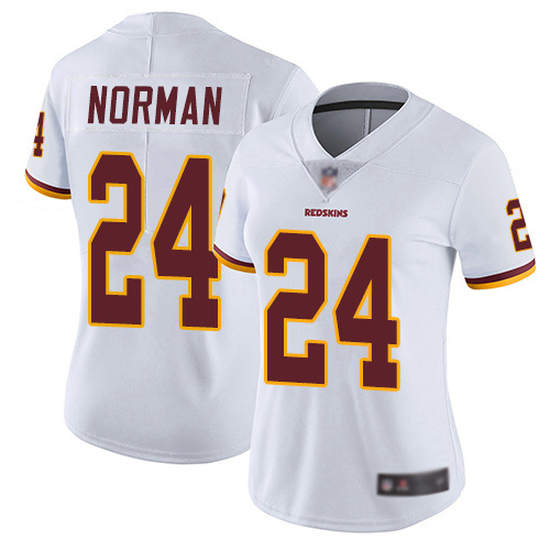 Washington Redskins Limited White Women Josh Norman Road Jersey NFL Football 24 Vapor Untouchable